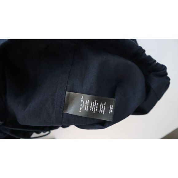 Rag & Bone Women's Sz L Black Cotton Blend Button Down Collared Jacket $585 - Picture 6 of 7